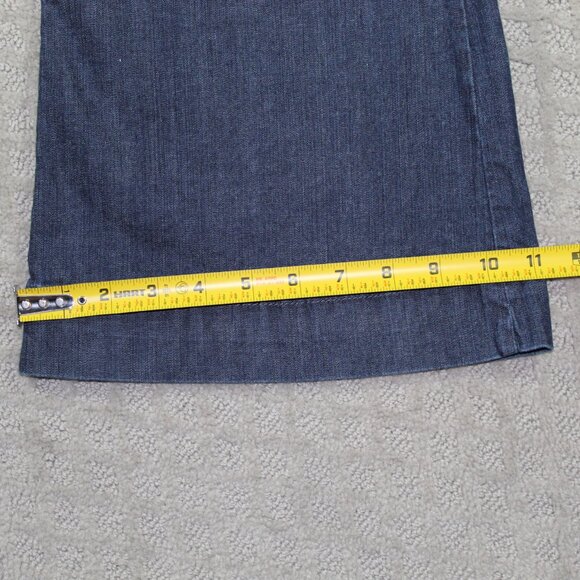 Vintage Contempo Size 7 Low Rise Flared Leg Blue Jeans - Picture 6 of 6